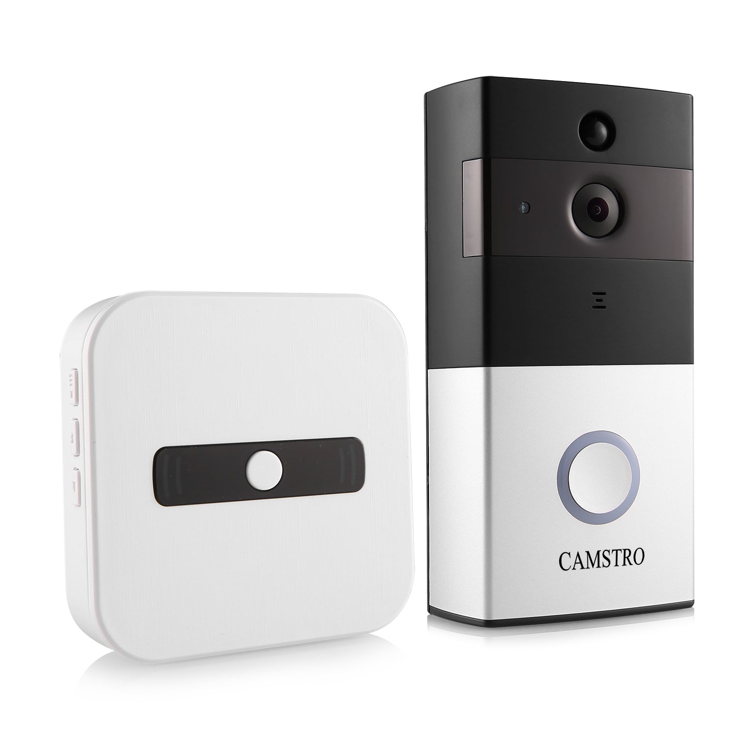 Camstro Wireless Electric Door Bells, 1080P HD, No Monthly Fee, Triple Motion Detection, 180-Day Battery Life, Night Vision, 2-Way Audio, IP66 Weatherproof